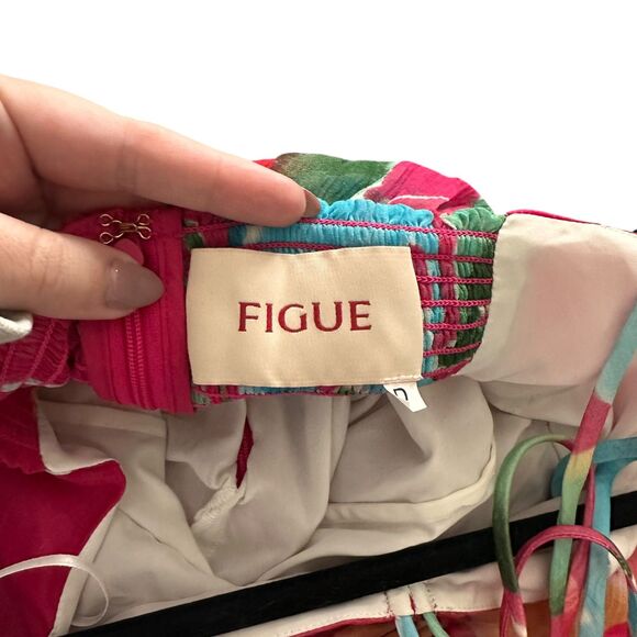 FIGUE Lula Halter Silk Chiffon Maxi Dress Sz 4 - Picture 4 of 7